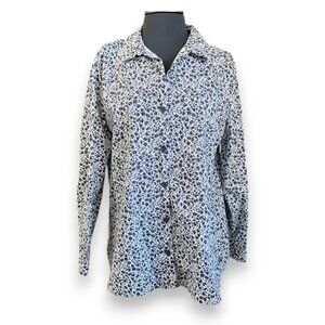 Isaac Mizrahi Floral Button-Down Shirt Size 10 NWOT